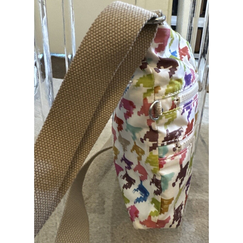 Kipling Multi Color Multi Pocket Nylon Shoulder Bag - Picture 7 of 12